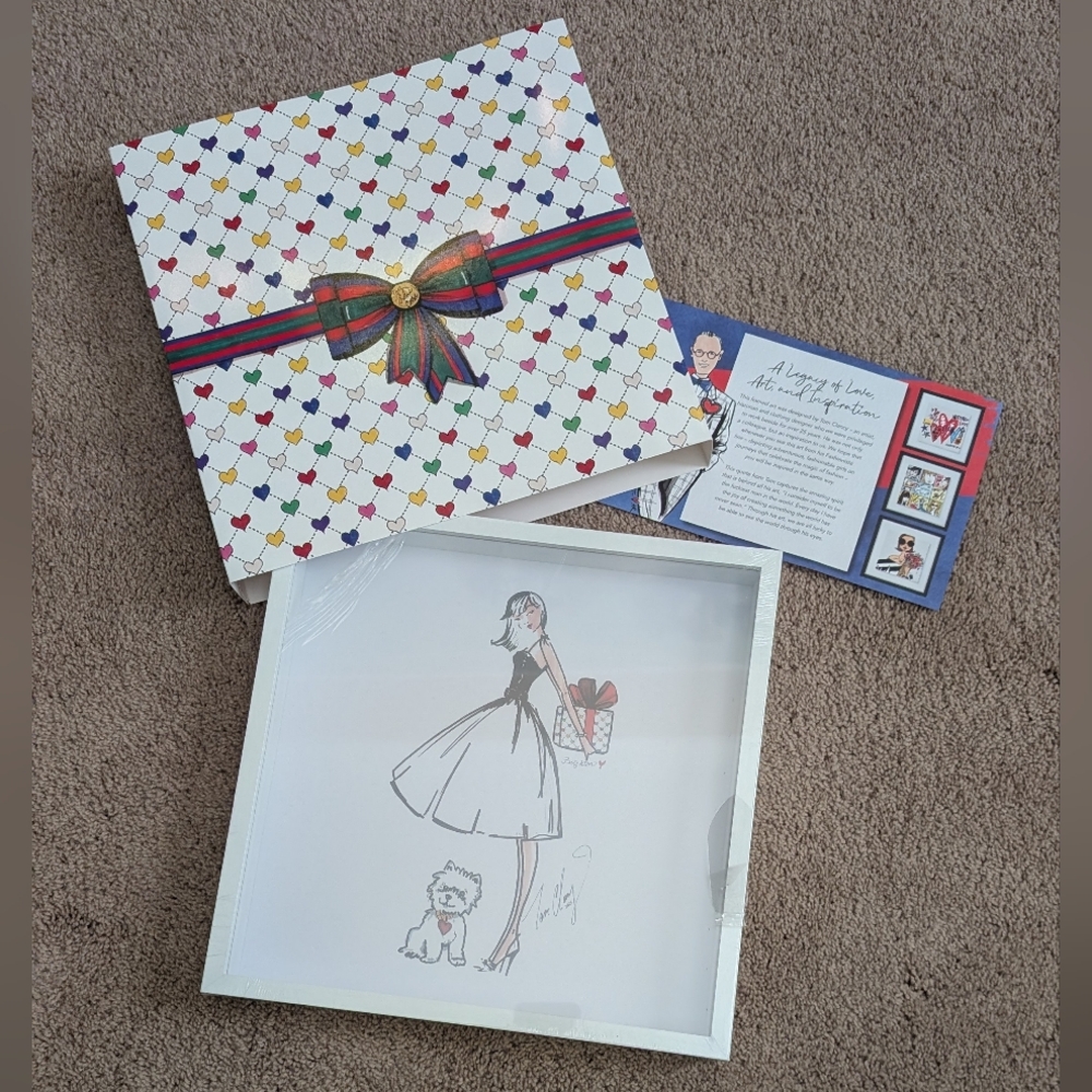 Chic Fashion Illustration with Gift Box